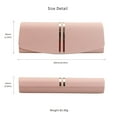 thumbnail image 3 of Eyeglass Case Hard Shell, Portable Sunglass Case, fashionable PU Leather Eyeglass Case, Lightweight(pink), 3 of 6
