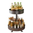 thumbnail image 1 of Kitchen Storage Rack Seasoning Rack Household Seasoning Products Storage Box Multifunctional 360-degree Rotating Floor Storage Rack, 1 of 1