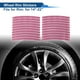 thumbnail image 2 of 20 Pcs Calcomanías para Llantas en Arco Decorativas para Llantas de Automóvil de 14-22" Rosa Neón Reflectante PET, 2 of 6