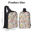 thumbnail image 3 of Rocae Bunny Floral for Lightweight Chest Bag Dual Pocket, Waterproof Crossbody Sling Bag for Men and Women, 3 of 8