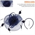 thumbnail image 4 of White Fascinator Fashion Headbands Fascinators Hat Flower Mesh Ribbons, 4 of 5