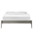 thumbnail image 6 of Platform Bed Frame, Full Size, Wood, Grey Gray, Modern Contemporary Urban Design, Bedroom Master Guest Suite, 6 of 7
