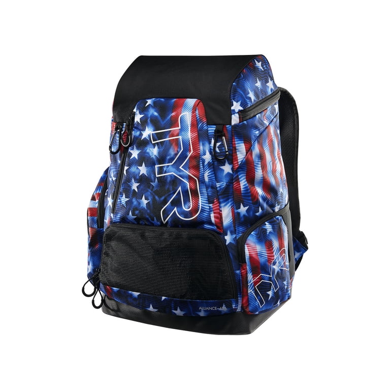 TYR Alliance 45L Backpack USA Genesis Red/White/Blue  display picture 2