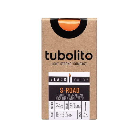 Tubolito S-Tubo Road Tube - 700 x 18-32mm, 60mm Presta Valve, Black
