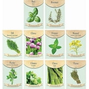 Set of 10 Herb Seed Packets - Heirloom & Non-GMO - Create a Bountiful Garden - Easy Garden Sets (Set 4 (10 Herb Packets))