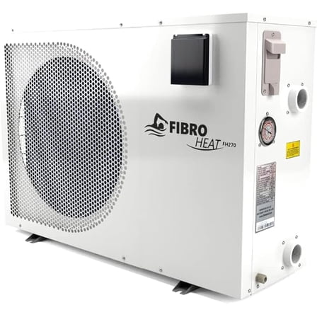 FibroPool Swimming Pool Heat Pump - FH270 70,000 BTU - for Above and In Ground Pools and Spas - High Efficiency, All Electric Heater - No Natural Gas or Propane Needed