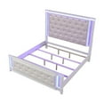 thumbnail image 3 of Modern Style King 5PC Storage Bedroom Set Made with Wood in Milky White, 3 of 18