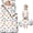 Dinosaur and Flower White Pattern, variant on Dinosaur and Foliage Black Pattern Kids Nap Mat, Sleeping Mat with Removable Pillow with Handle & Fastening Straps, Hypoallergenic Gifts for Toddlers Kids Boys Girls,50"x20"