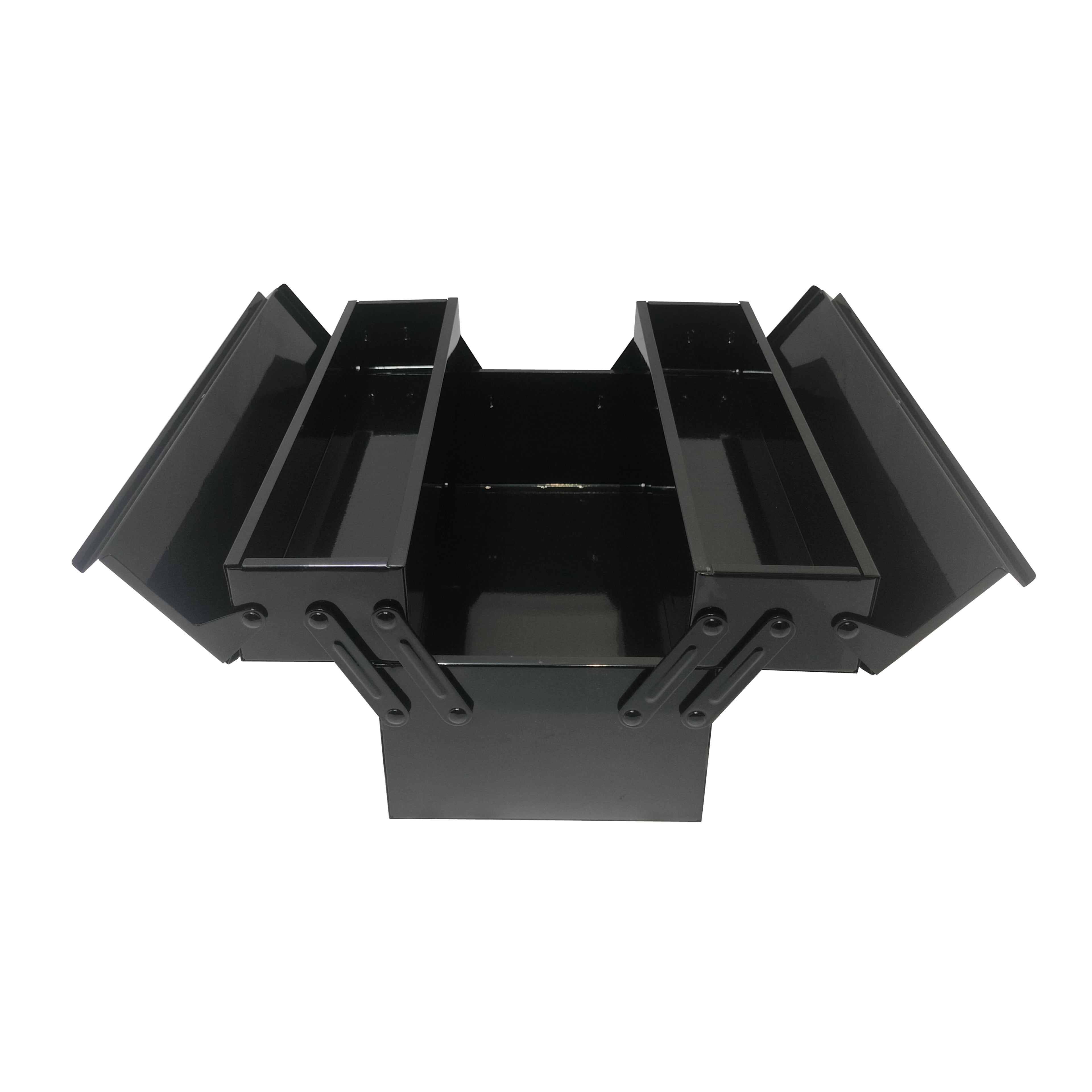 Artist's Loft Art Supply Storage Box - Durable Iron with Easy-Clean Surface - Black - 14" x 6.4" x 6.6" - 1-Pack
