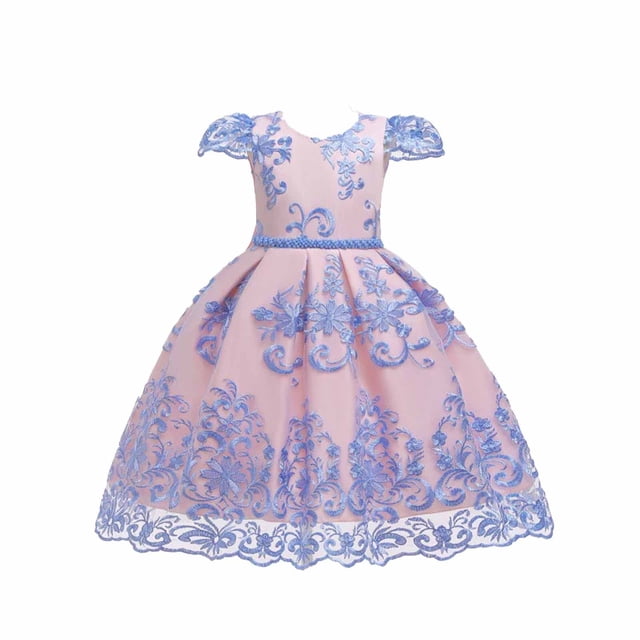 MeetoTime Girls Princess Dresses Infant Toddler Kids Cute Birthday Party Dress Halloween Cosplay Outfits
