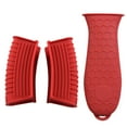 thumbnail image 2 of Miangastore 3Pcs Pot Grip Handle Sleeves Set Anti-Scalding Silicone Pot Handle Holder Covers, 2 of 8