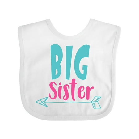 

Inktastic Big Sister Older Sister Arrow Sibling Family Gift Baby Girl Bib