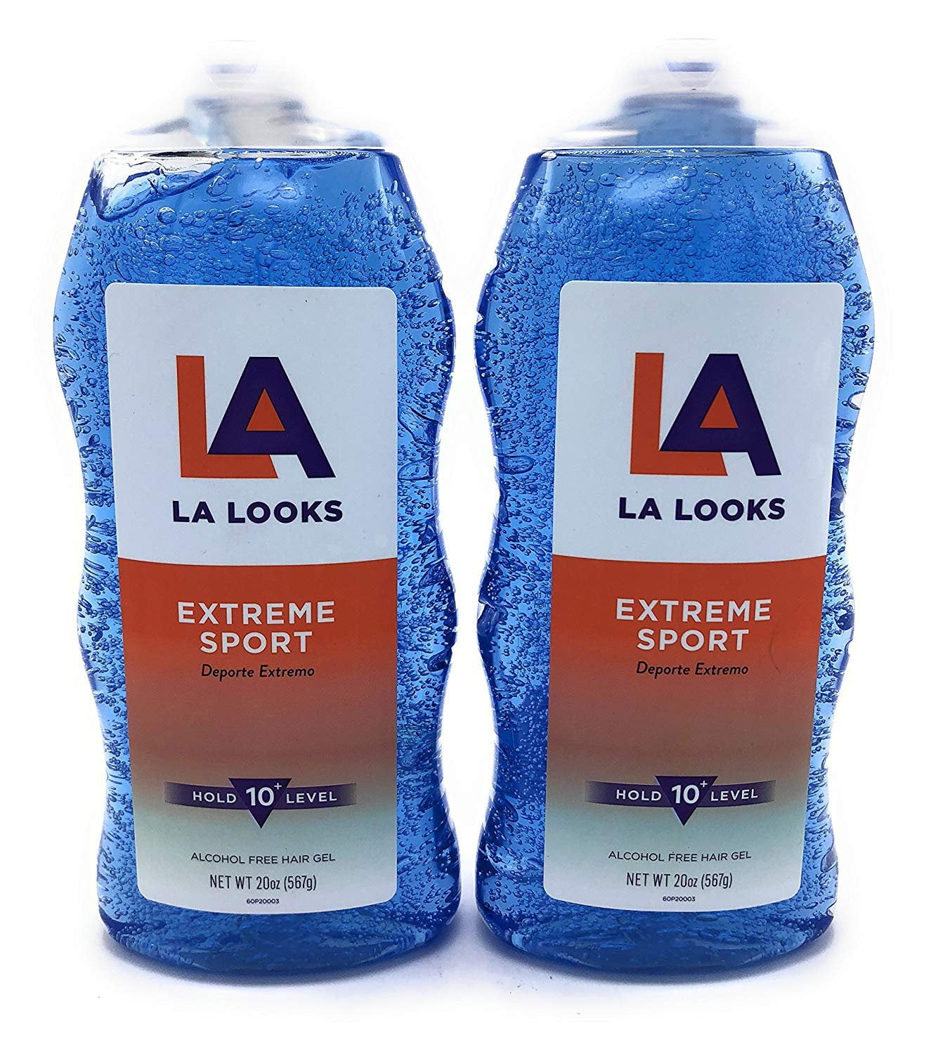 La Looks Gel #10 Extreme Sport Tri-Active Hold 20 Ounce Blue 591ml 2 Pack