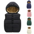 thumbnail image 7 of SGMVNU Toddler Puffer Vest, Boys Girls Vest, Puffy Toddler Boy Sleeveless Jacket Coat with Removable Hood, Winter Warm Lined Puffer Jackets, Dark Blue, 4-5 Years, 7 of 7