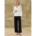 thumbnail image 3 of DARING DIVA Women's Double Breasted Blazer Business Suit Jacket XL White, 3 of 6