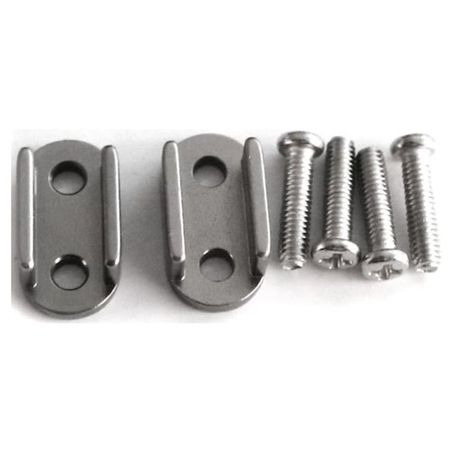 stanreset 2pcs Steel Steel Plate Shock Absorber For D12 1/10 OFF-Road Fixed RC Car Accessories Replacement Parts RC Upgrade Part Titanium