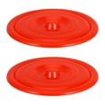 thumbnail image 1 of 2pcs Plastic Trash Can Lids Round Trash Can Replacement Cover Heavy-Duty Garbage Can Lid For Outdoor Trash Can Rounded Smooth Plastic Lid, 1 of 8