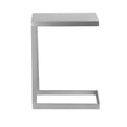thumbnail image 4 of Mesa auxiliar Benzara Tom, 59 cm, en forma de C, acero plateado, 4 of 5