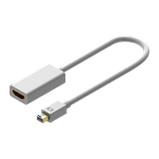 onn. Mini Displayport to HDMI Female Adapter-White