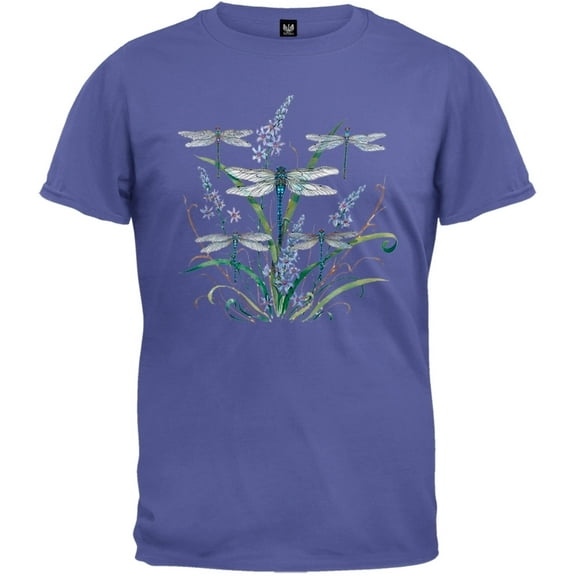 Dragonfly Lace Purple T-Shirt - Small