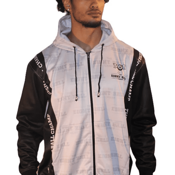 Billiardairs Men's Gray 8 Ball Champ Hoodie