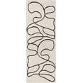 thumbnail image 2 of Hauteloom Eilir Modern Abstract Runner Rug - Contemporary Geometric Carpet for Hallway, Kitchen - Beige, Black, Cream - 2'7" x 7'3", 2 of 12