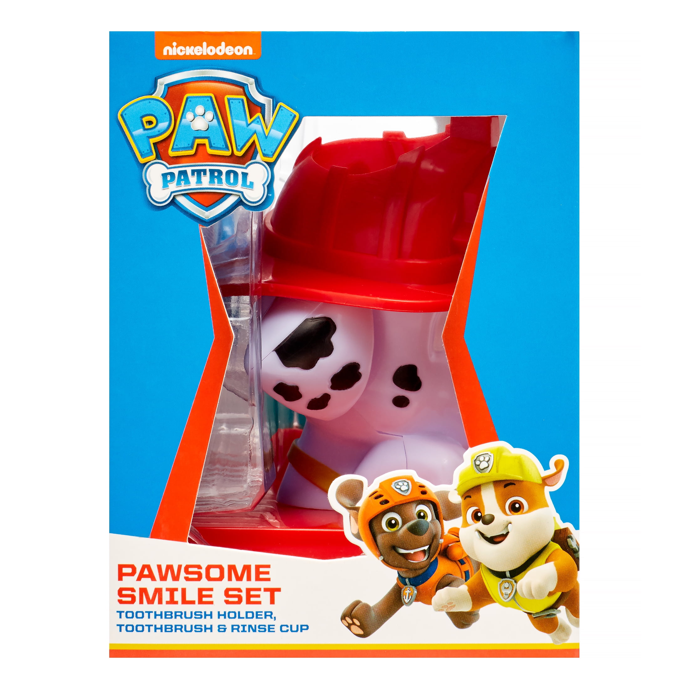 PAW Patrol 3-Piece PAWsome Smile Toothbrush and Holder Set