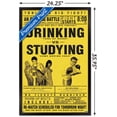 thumbnail image 3 of Drinking Versus Studying Wall Poster, 22.375" x 34", Framed, 3 of 3