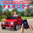 thumbnail image 4 of 12V Powered Ride on Car, Mercedes-Benz G650 Ride On Truck with Remote Control, Rear Wheel Suspension, Safety Belt, MP3 Player, Bluetooth, LED Lights, Ride on Toy for 3-8 Years Boys Girls, Red, 4 of 9