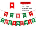 thumbnail image 4 of Feliz Navidad roja y verde para decoraciones de fiesta navideña, decoración del hogar de la chimenea de la repisa de las vacaciones de Navidad, 4 of 5
