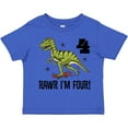thumbnail image 3 of Inktastic 4th Birthday Party Dinosaur 4 Year Old Boys Toddler T-Shirt, 3 of 5