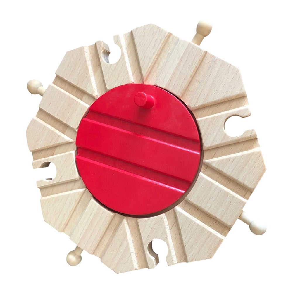 Train Track Rail Wooden Toy Diy Toys Wood Set Railway Adapters Model ...