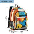 thumbnail image 2 of FORMRS Unisex School Backpack 17" Student Travel Bag with Laptop Compartment, Modern Cocktails, 2 of 7