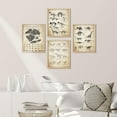 thumbnail image 2 of PixonSign&nbsp;Framed Wall Art, Retro Vintage Duotone Sepia Dinosaur Museum Skeletons Posters, Set of 4 Illustration Wall Decor Prints, Multicolor Contemporary Modern Wall Décor - 12"x16" Natural, 2 of 5