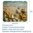 thumbnail image 5 of PhooArto Comfortable Mouse Pad Beach Summer Starfish Seashell Desktop Mousepad , 21 x 25 cm Mouse Mat, Non-Slip Rubber Base, Improves Speed and Precision, 5 of 7