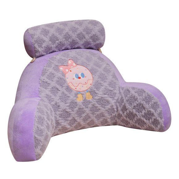 Lumbar Support Pillow for Bed and Sofa Large Back Cushion with Removable Cover Comfortable Chair Pillow for Sitting and Reading
