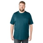 Boulder Creek By Kingsize Men's Big & Tall Heavyweight Crewneck Pocket T-Shirt