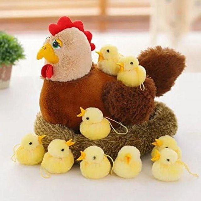 Puede llorar, emitir luz, gallinero, incubar muñecos de pollo, gallinas viejas, juguetes de peluche, pollitos, pollitos de juguete, pollitos bebés