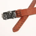 thumbnail image 5 of Yokua Skull Waist Belt Buckle Cool Punk Studded Belt Cowboy Grunge Wide Belt, 5 of 11