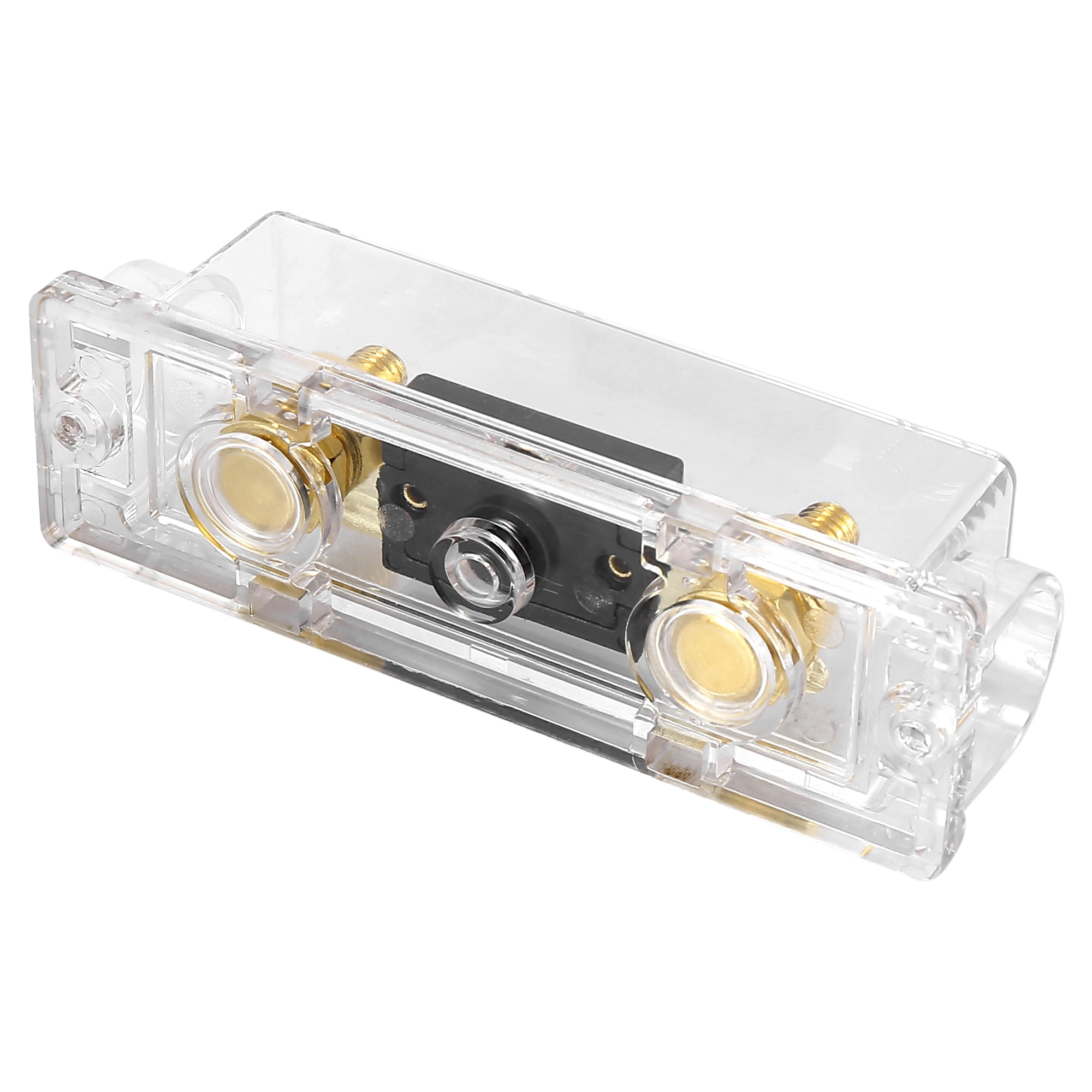4pcs 0/2/4 Gauge Inline ANL Fuse Holder Clear Fuse Block Box with 300A Fuse