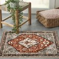 thumbnail image 3 of Lahome 2'x3' Area Rugs for Living Room,Machine Washable Rugs,Low Pile Non Slip Vintage Floral Print Rug Carpet for Entryway,Hallway,Kitchen,Home Decor,Red, 3 of 9