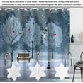 thumbnail image 2 of FITNATE 12PCS Anti-Rust Snowflake Shower Curtain Hooks for Winter, Thanksgiving, Christmas, Resin Decorative Curtain Hooks Used in Bathroom, Bedroom and Living Room, 2 of 9