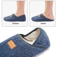 thumbnail image 4 of Zapatillas Slipper ANLUKE Fuzzy House, azul y gris, 4 of 6