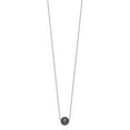 thumbnail image 2 of Finest Gold Sterling Silver Rhodium 8-9 mm Semi-rd Tahit Saltwater Pearl 17 in. Necklace, 2 of 3