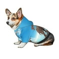 thumbnail image 6 of Goofa Elephant Giraffe Pattern Small Dog Sweater Hoodies Pet Grey Hooded Soft Fleece Sweatshirts with Pocket Fall Winter Puppy Cat Sweaters Warm Clothes-Small, 6 of 8