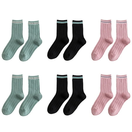 

Womens Cotton Crew Socks Thin Soft Comfort Breathable Dress Socks Above Ankle Crew Socks for Business Casual