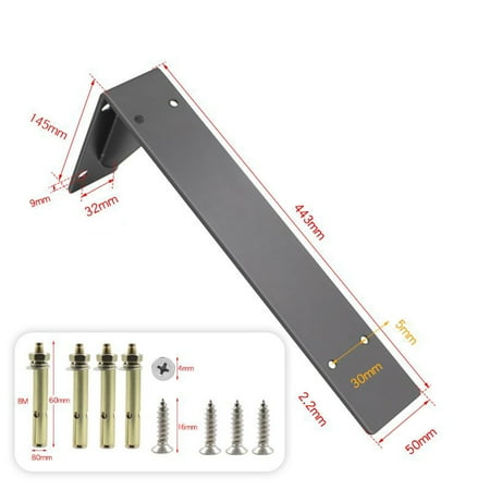 

GDHOME Heavy Duty Mantel Brackets Large Metal Shelf Wall Mounted Floating Triangle