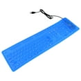 thumbnail image 2 of EeaseCA Roll Up Keyboard Computer Waterproof 109 Keys Silent USB Wired Keyboard, 2 of 7