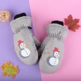 thumbnail image 1 of Guantes de esquí de invierno para niños de 3 a 10 años con dibujos animados de nieve, cálidos, resistentes al viento y al agua, de algodón grueso y con los dedos, para niños y niñas, 1 of 6