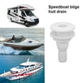 thumbnail image 2 of Kenally Desagüe de agua Scupper ABS conector blanco salida de acoplamiento a través del casco aireador de sentina accesorios barcos Hardware Bombillas para automóviles, 2 of 6